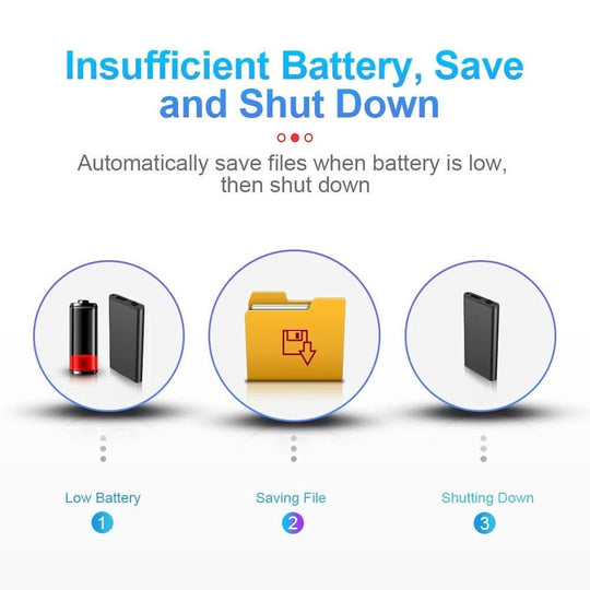 Appareil de Dictée Compact avec Activation Vocale 7