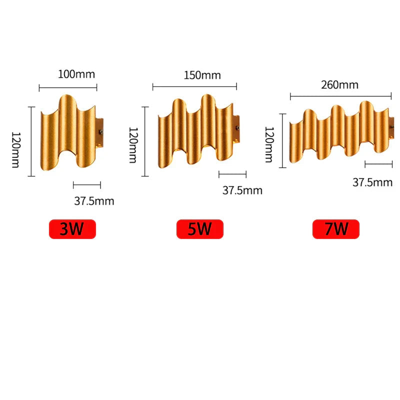 Applique Murale Design LED Moderne Pour Salon Chambre 5