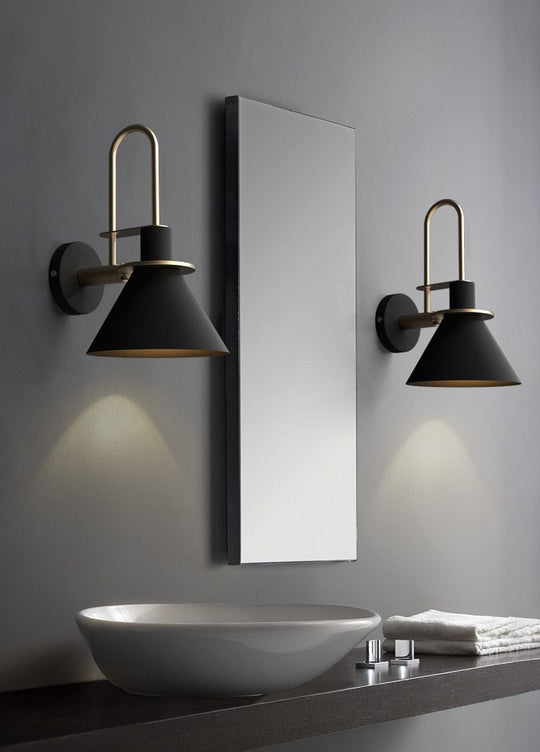Applique Murale Design Moderne avec Accents Dorés pour Salle de Bain ou Chambre 2