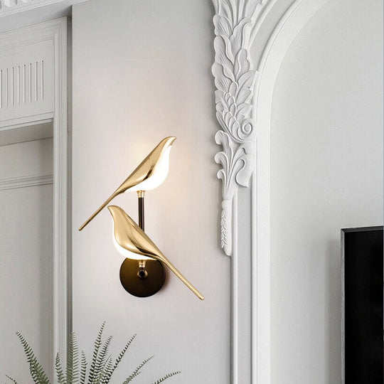 Applique Murale Design Oiseau LED pour Salon et Chambre Moderne 2