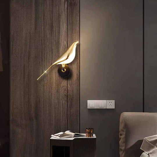 Applique Murale Design Oiseau LED pour Salon et Chambre Moderne 5