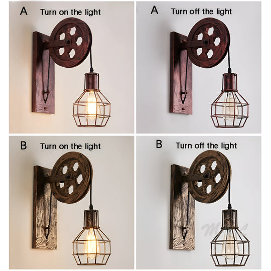 Applique Murale LED Vintage Industrielle 5