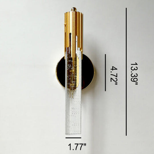 Applique Murale Moderne en Cristal Doré 1