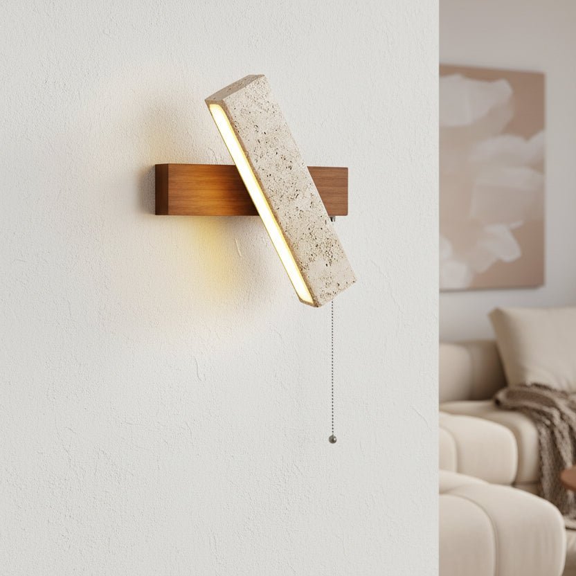 Applique Murale Rotative en Pierre Naturelle 1