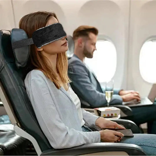Appui-tête de Voyage Ergonomique avec Masque de Sommeil 1
