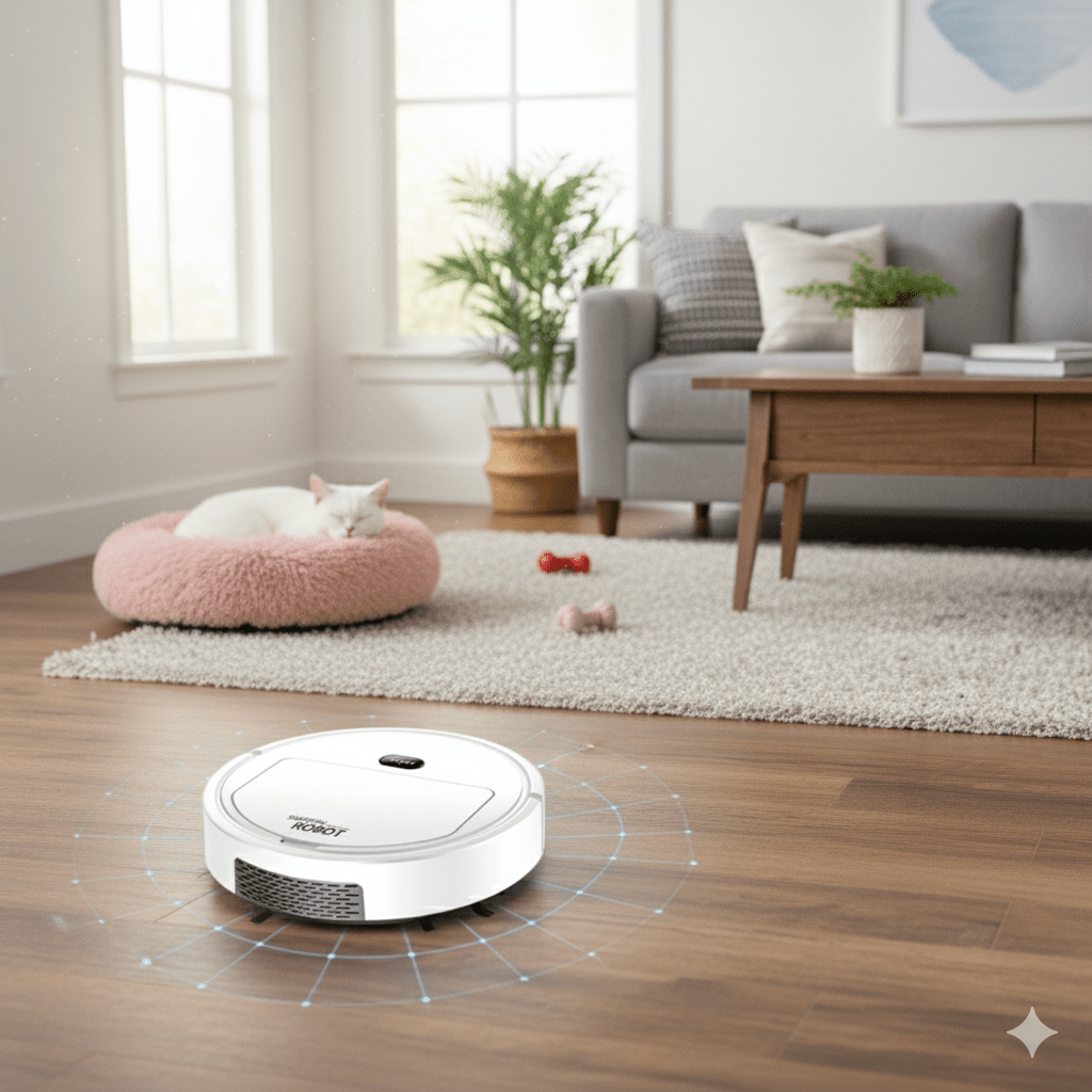 Aspirateur Robot Intelligent Ultra-Silencieux pour Un Nettoyage Efficace 2