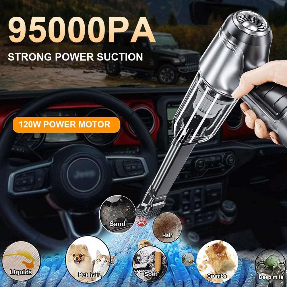 Aspirateur de voiture Professionnel avec Puissance d'Aspiration Élevée 4