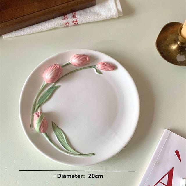 Assiette Tulipe Design pour Événements 0
