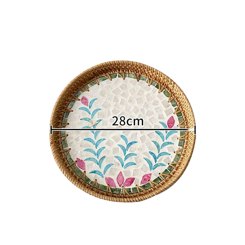 Assiette de Service Ronde en Mosaïque pour Femme 0