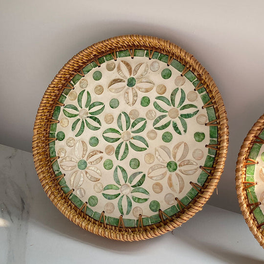 Assiette de Service Ronde en Mosaïque pour Femme 4