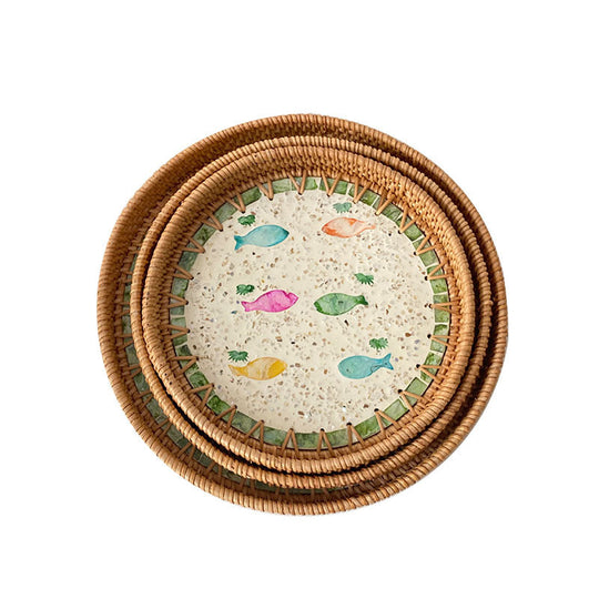 Assiette de Service Ronde en Mosaïque pour Femme 5