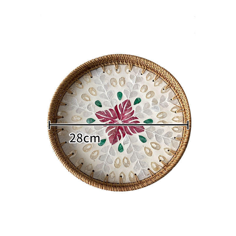 Assiette de Service Ronde en Mosaïque pour Femme 6