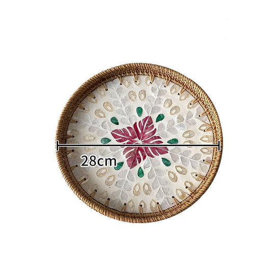 Assiette de Service Ronde en Mosaïque pour Femme 6