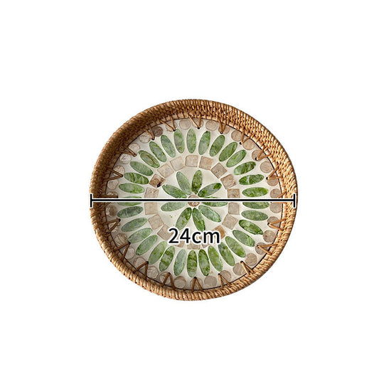 Assiette de Service Ronde en Mosaïque pour Femme 7