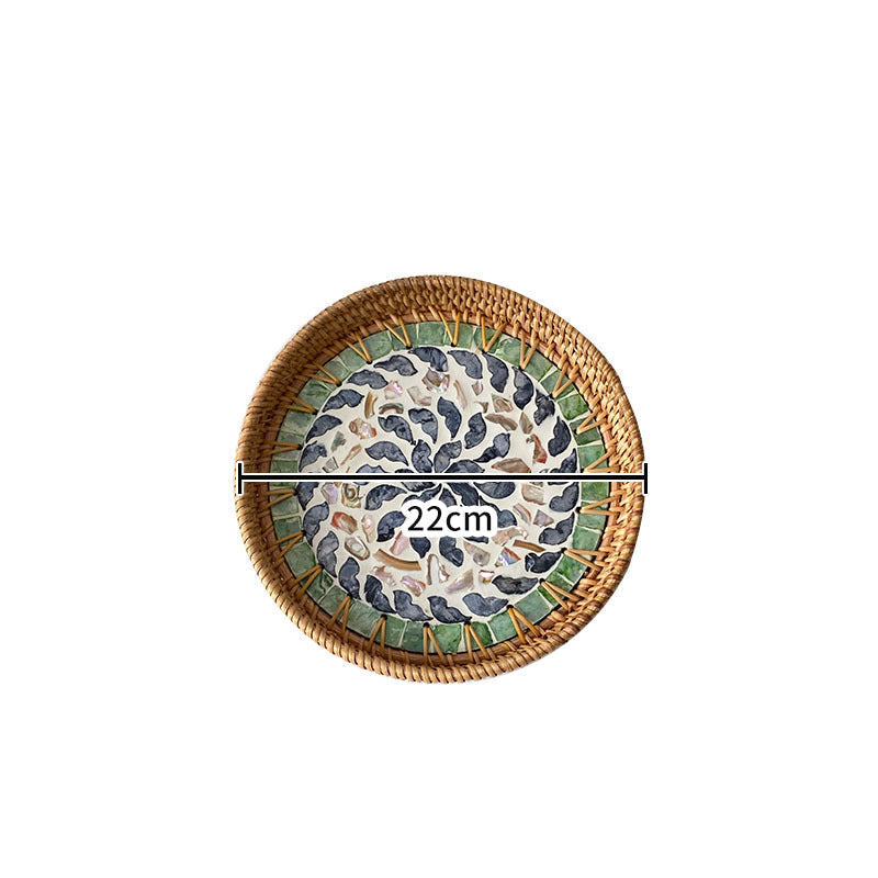 Assiette de Service Ronde en Mosaïque pour Femme 8