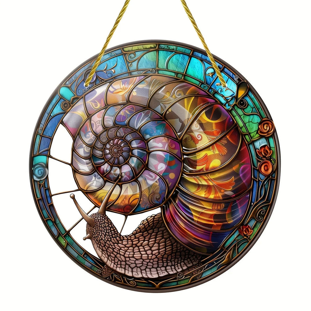 Attrape-Soleil Géant Escargot Coloré pour Décoration Extérieure Jardin Moderne 4