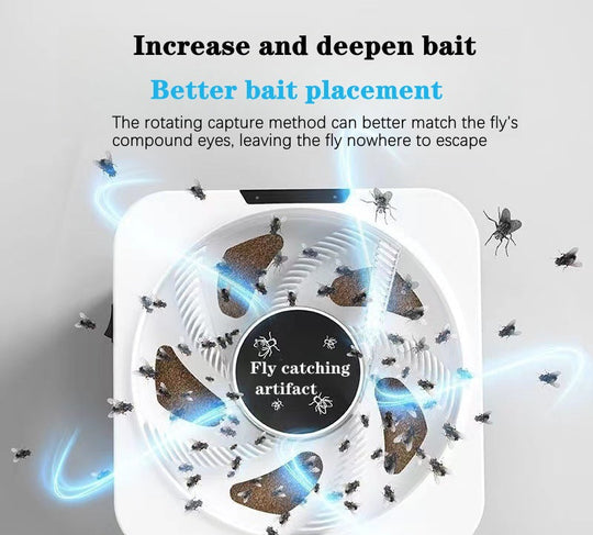Attrape Mouches Électrique Compact avec Bac Amovible pour Maison, Piège à Mouche Efficace et Silencieux 2