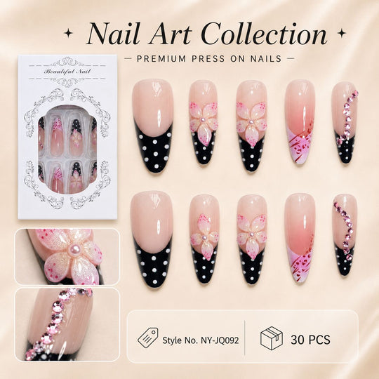Autocollants pour Ongles Floraux Créatifs - Stickers Ongles 30 Pièces 1