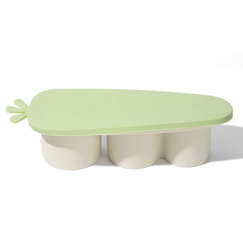 Bac à Glaçons Silicone Pratique avec Couvercle Amovible 0