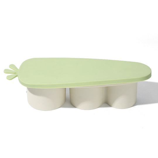 Bac à Glaçons Silicone Pratique avec Couvercle Amovible 0