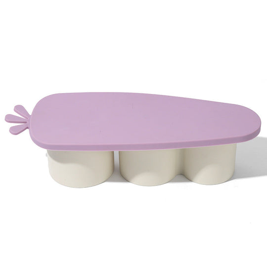 Bac à Glaçons Silicone Pratique avec Couvercle Amovible 3