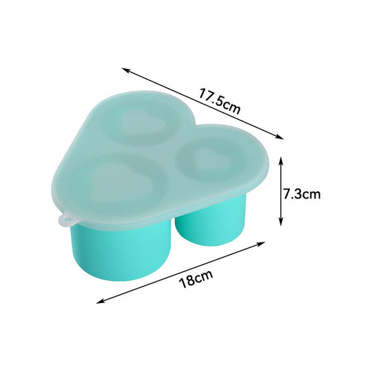 Bac à Glaçons Silicone Pratique avec Couvercle Amovible 4