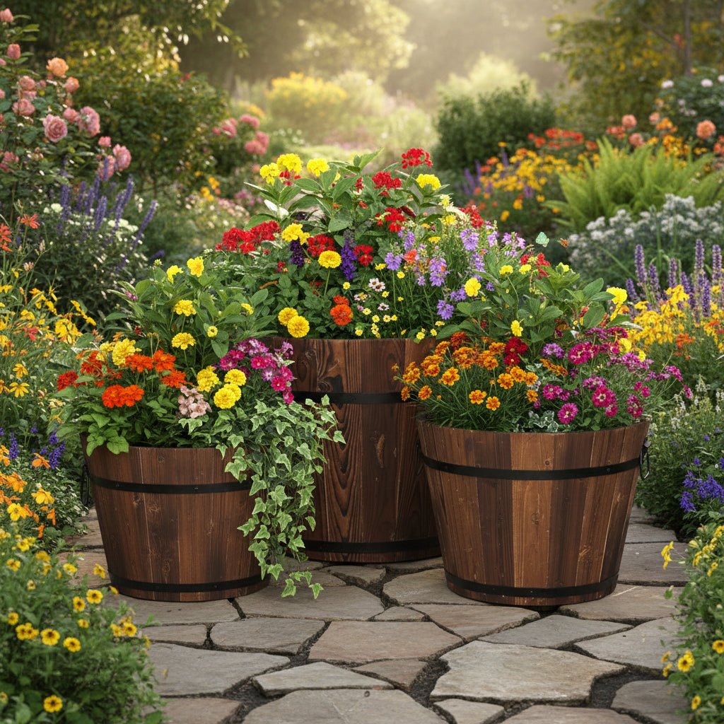 Bacs à Plantes en Bois pour Intérieur et Extérieur 0