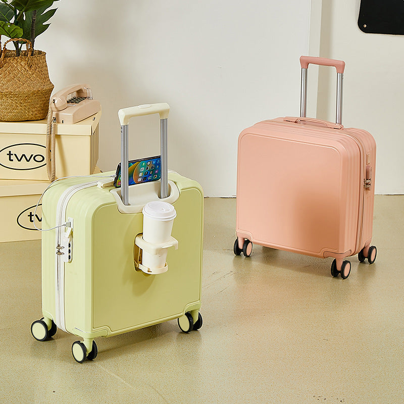 Bagage Cabine Compact Unisexe à Coque Rigide avec Roues Multidirectionnelles 2