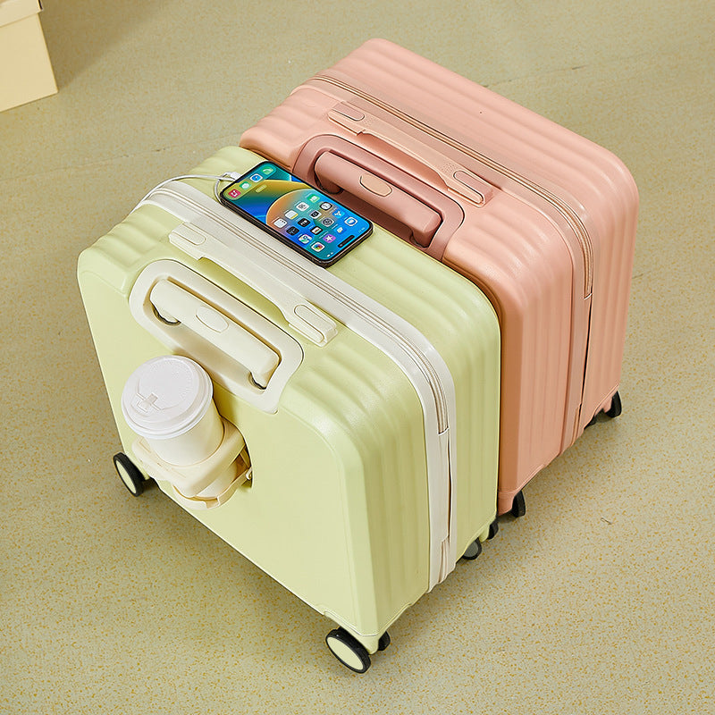 Bagage Cabine Compact Unisexe à Coque Rigide avec Roues Multidirectionnelles 3