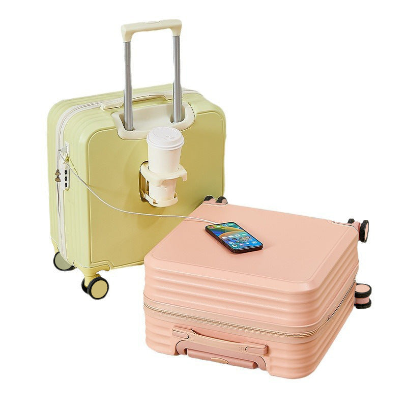 Bagage Cabine Compact Unisexe à Coque Rigide avec Roues Multidirectionnelles 5