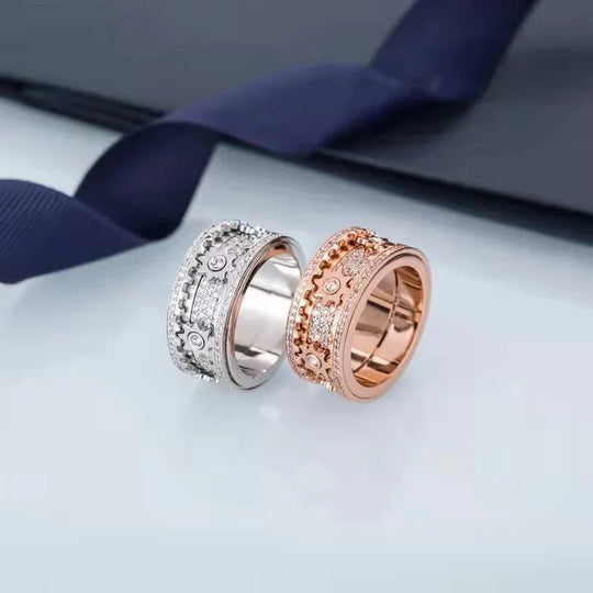 Bague Femme Design Rotatif Moderne 3