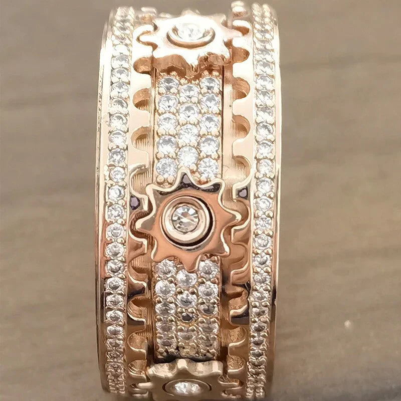 Bague Femme Design Rotatif Moderne 6