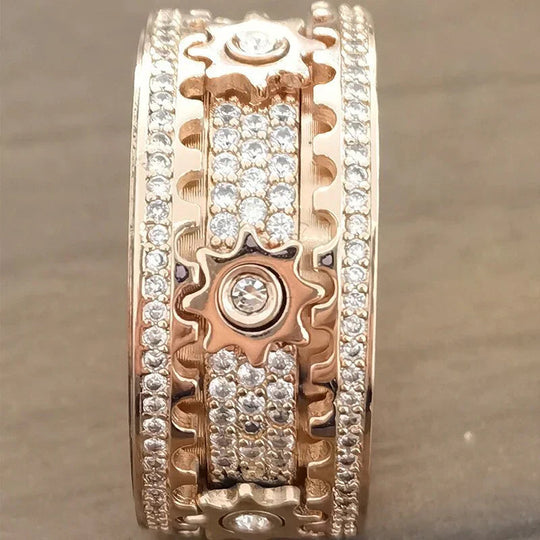 Bague Femme Design Rotatif Moderne 6