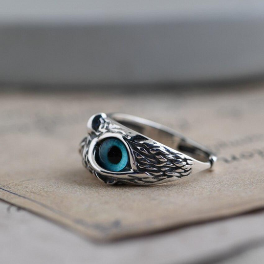 Bague Hibou Opale Femme Chic 1