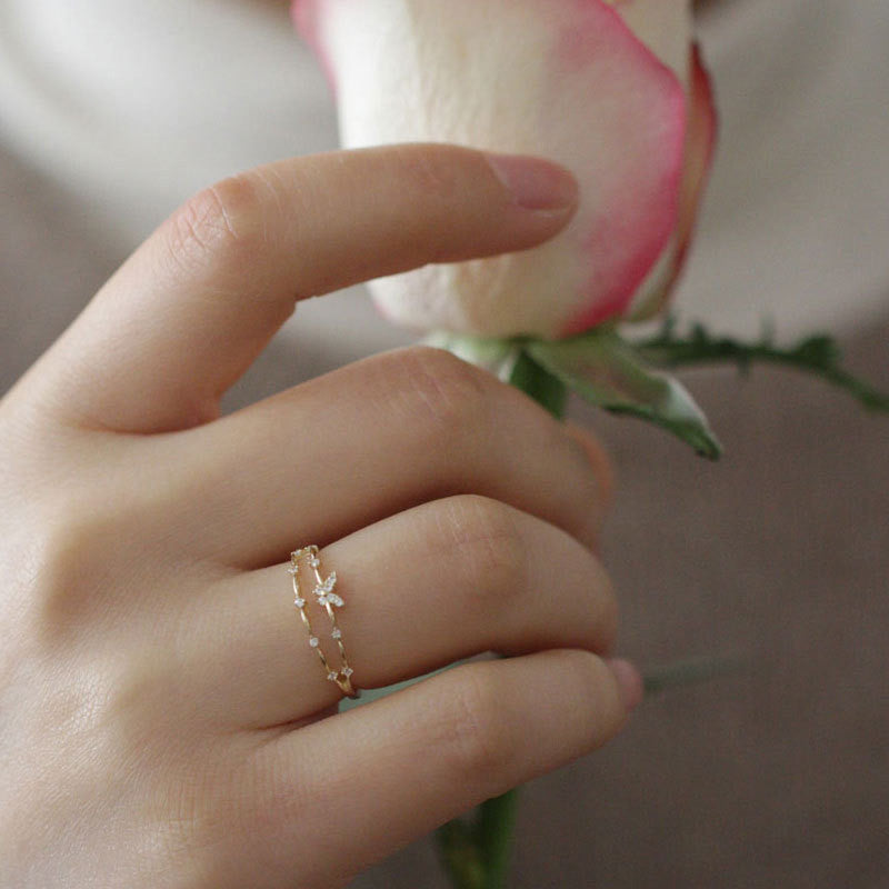 Bague Papillon Ajustable 4
