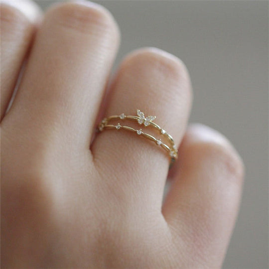 Bague Papillon Ajustable 5