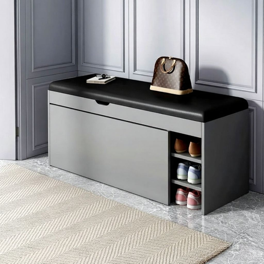 Banc Meuble à Chaussures 3 en 1 Pliable pour Couloir 2