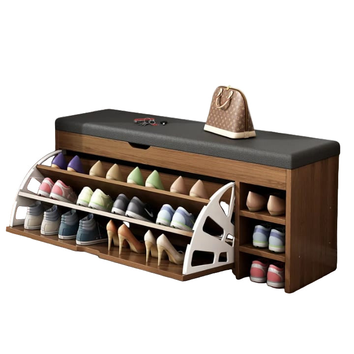 Banc Meuble à Chaussures 3 en 1 Pliable pour Couloir 5