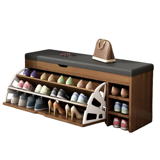 Banc Meuble à Chaussures 3 en 1 Pliable pour Couloir 5