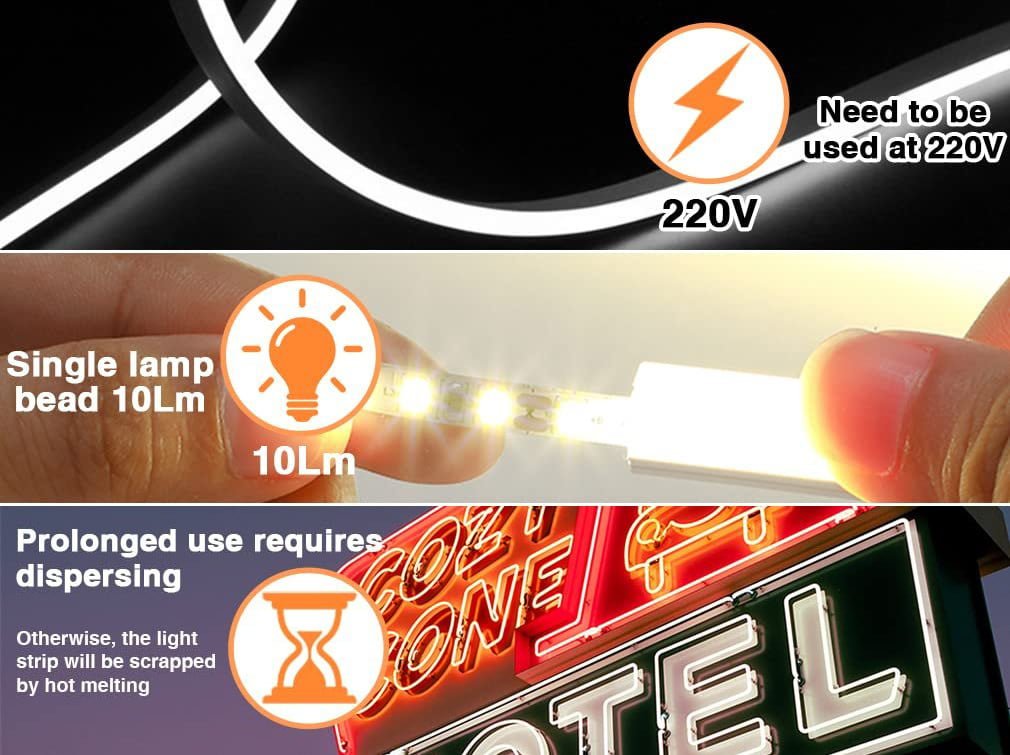 Bande LED Flexible Intérieure et Extérieure 5m 10m Éclairage Ambiance 6