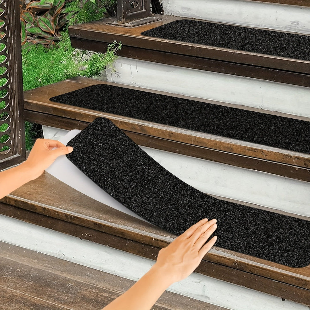 Bandes Antidérapantes pour Escalier - Pack de 10, Adhérence Maximale, Utilisation Intérieure et Extérieure 0