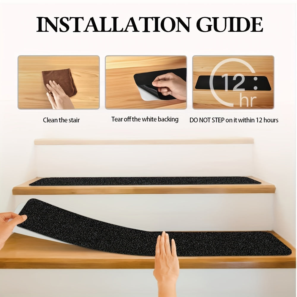Bandes Antidérapantes pour Escalier - Pack de 10, Adhérence Maximale, Utilisation Intérieure et Extérieure 4