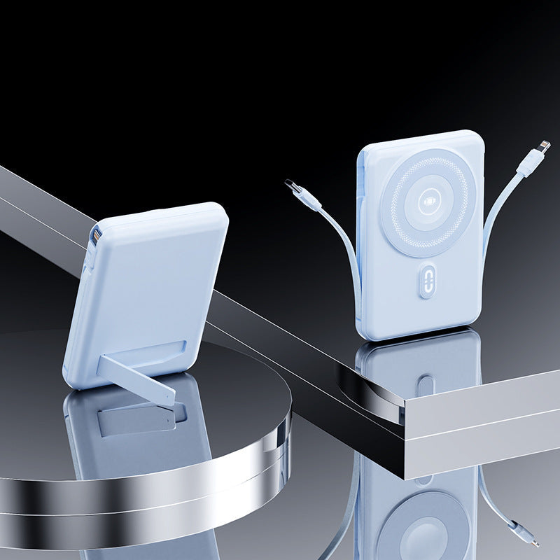 Banque d'alimentation portable avec support intégré et charge rapide 0