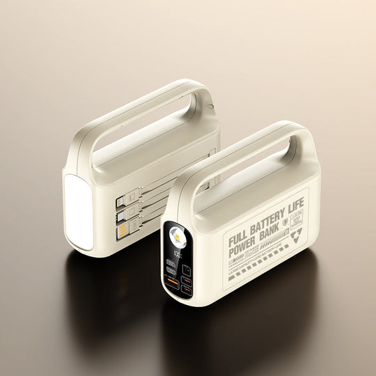 Banque d'alimentation portable multifonction avec lumière LED et charge rapide pour femme 0