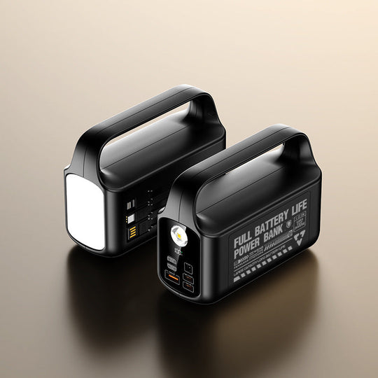 Banque d'alimentation portable multifonction avec lumière LED et charge rapide pour femme 2