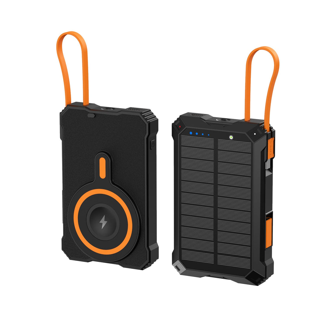 Banque d'alimentation solaire portable avec chargeur sans fil 0