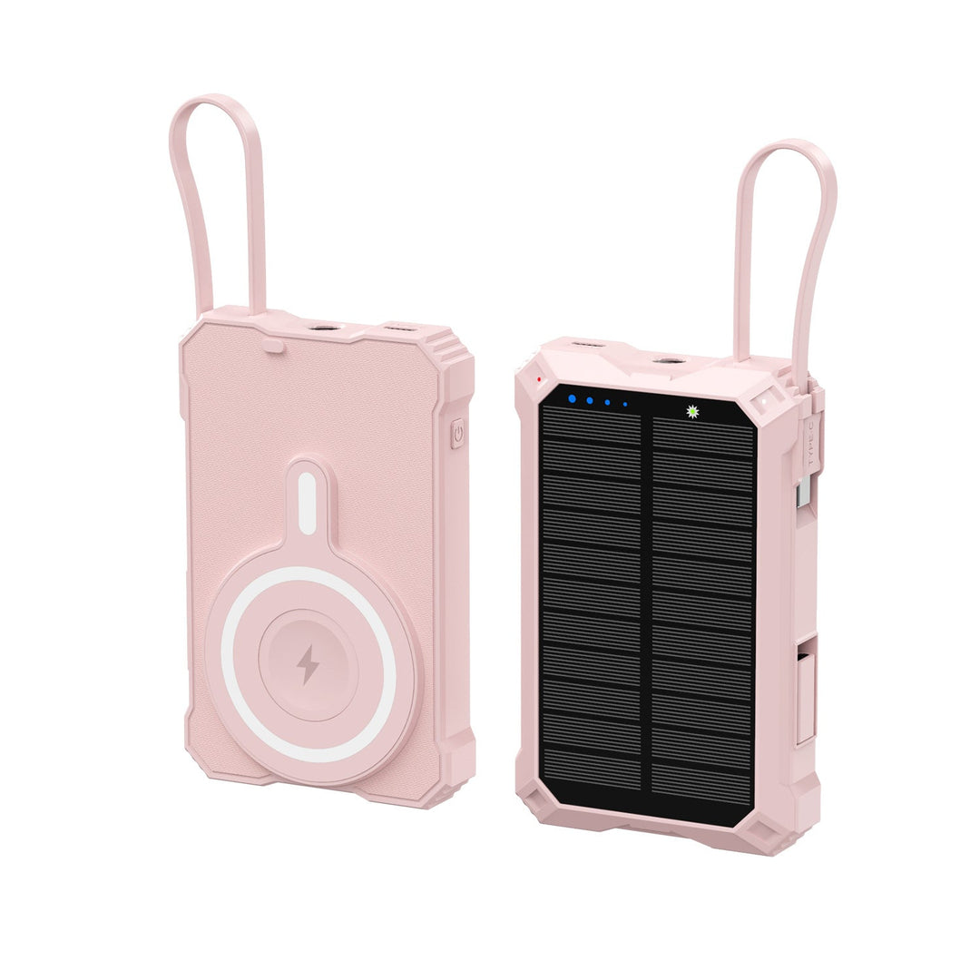 Banque d'alimentation solaire portable avec chargeur sans fil 4