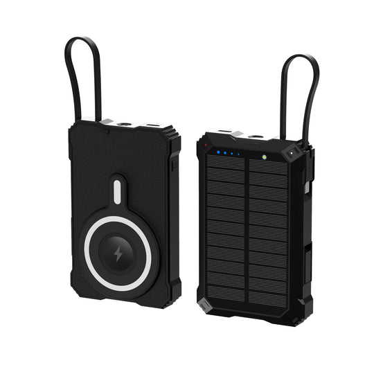 Banque d'alimentation solaire portable avec chargeur sans fil 5