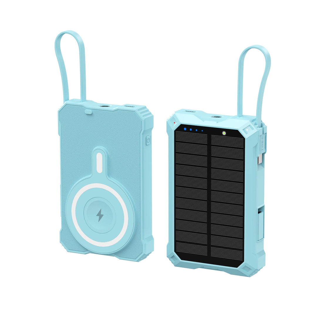Banque d'alimentation solaire portable avec chargeur sans fil 6
