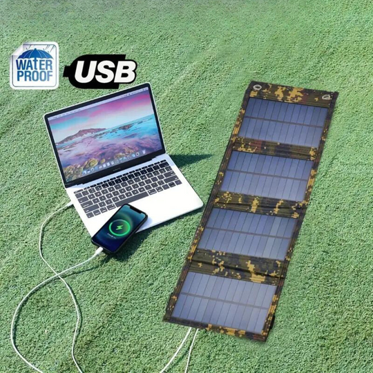 Banque d'énergie solaire pliable pour aventures en plein air 0